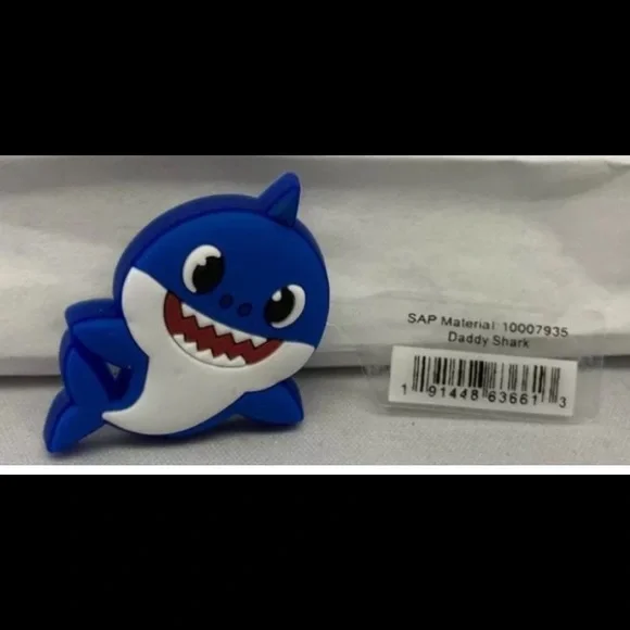 CROCS Accessories Daddy Shark Croc Shoe Charms Jibbitz Nwt